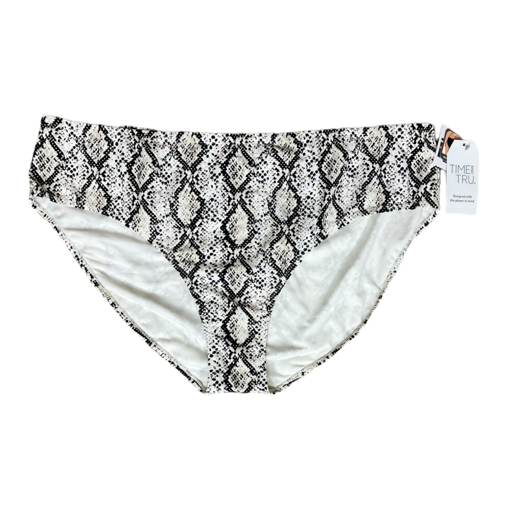 Time and Tru Mid-Rise Bohemian Snake Print Bikini Bottom NWT (AA) - Picture 4 of 11